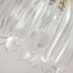 Applique murale suspendue moderne en verre doré pour salle de bain