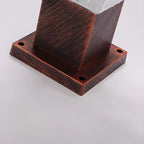 Lampadaires solaires pyramidaux modernes en acrylique bronze et bronze pour l'extérieur