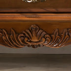 Vitrine classique en bois blanc avec porte en verre et tiroir