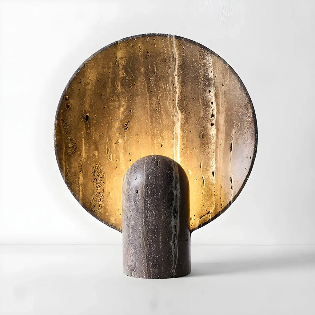 Lampe de table moderne Art Déco en pierre pour chambre à coucher