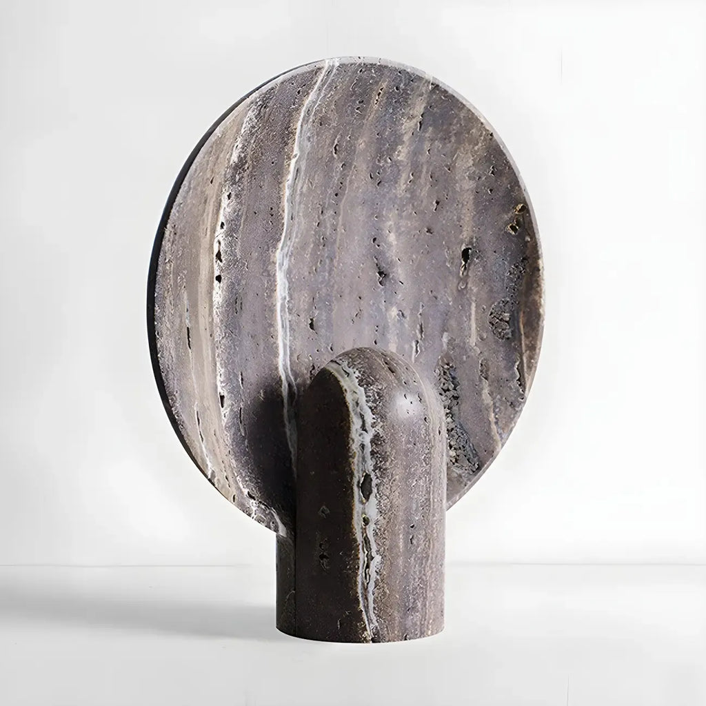 Lampe de table moderne Art Déco en pierre pour chambre à coucher