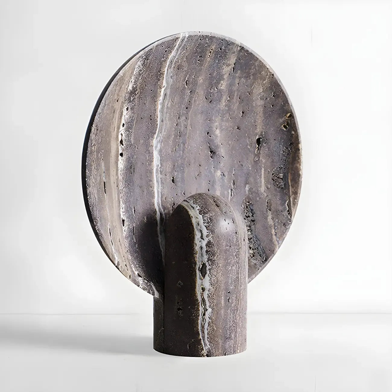 Lampe de table moderne Art Déco en pierre pour chambre à coucher
