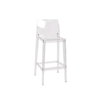 Tabouret de bar rectangulaire moderne et élégant en acrylique transparent