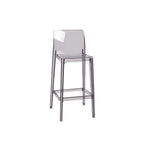 Tabouret de bar rectangulaire moderne et élégant en acrylique transparent
