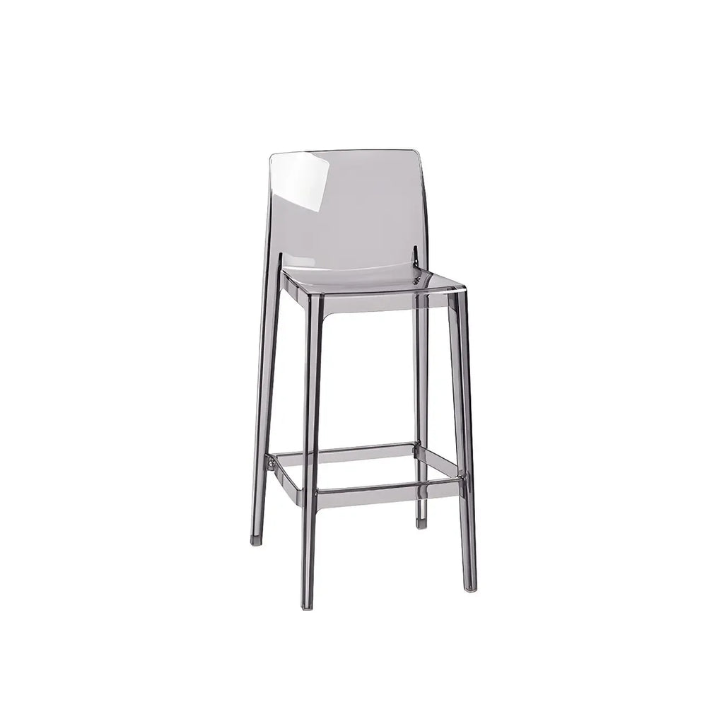 Tabouret de bar rectangulaire moderne et élégant en acrylique transparent