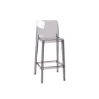 Tabouret de bar rectangulaire moderne et élégant en acrylique transparent