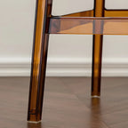 Tabouret de bar rectangulaire moderne et élégant en acrylique transparent