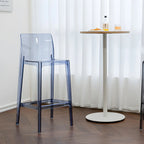 Tabouret de bar rectangulaire moderne et élégant en acrylique transparent
