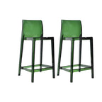 Tabouret de bar rectangulaire moderne et élégant en acrylique transparent