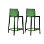 Tabouret de bar rectangulaire moderne et élégant en acrylique transparent
