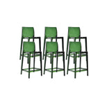 Tabouret de bar rectangulaire moderne et élégant en acrylique transparent