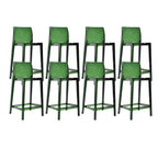 Tabouret de bar rectangulaire moderne et élégant en acrylique transparent