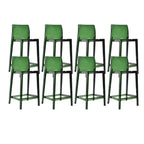 Tabouret de bar rectangulaire moderne et élégant en acrylique transparent