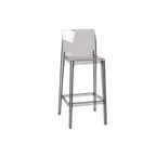 Tabouret de bar rectangulaire moderne et élégant en acrylique transparent
