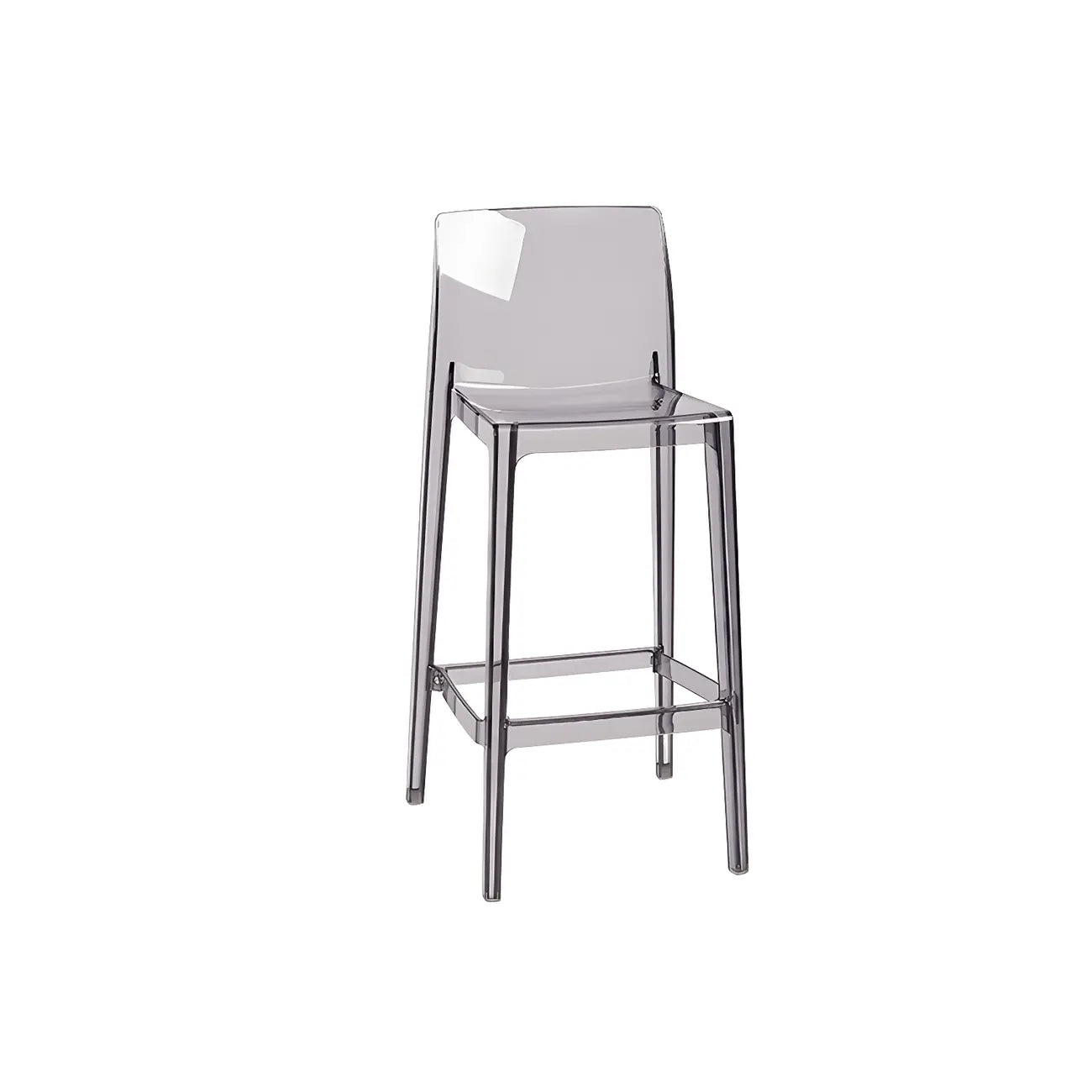 Tabouret de bar rectangulaire moderne et élégant en acrylique transparent