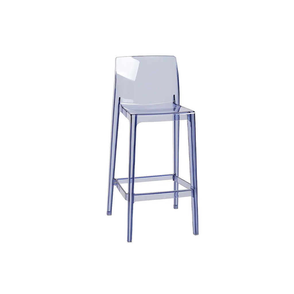 Tabouret de bar rectangulaire moderne et élégant en acrylique transparent
