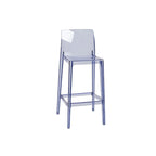 Tabouret de bar rectangulaire moderne et élégant en acrylique transparent
