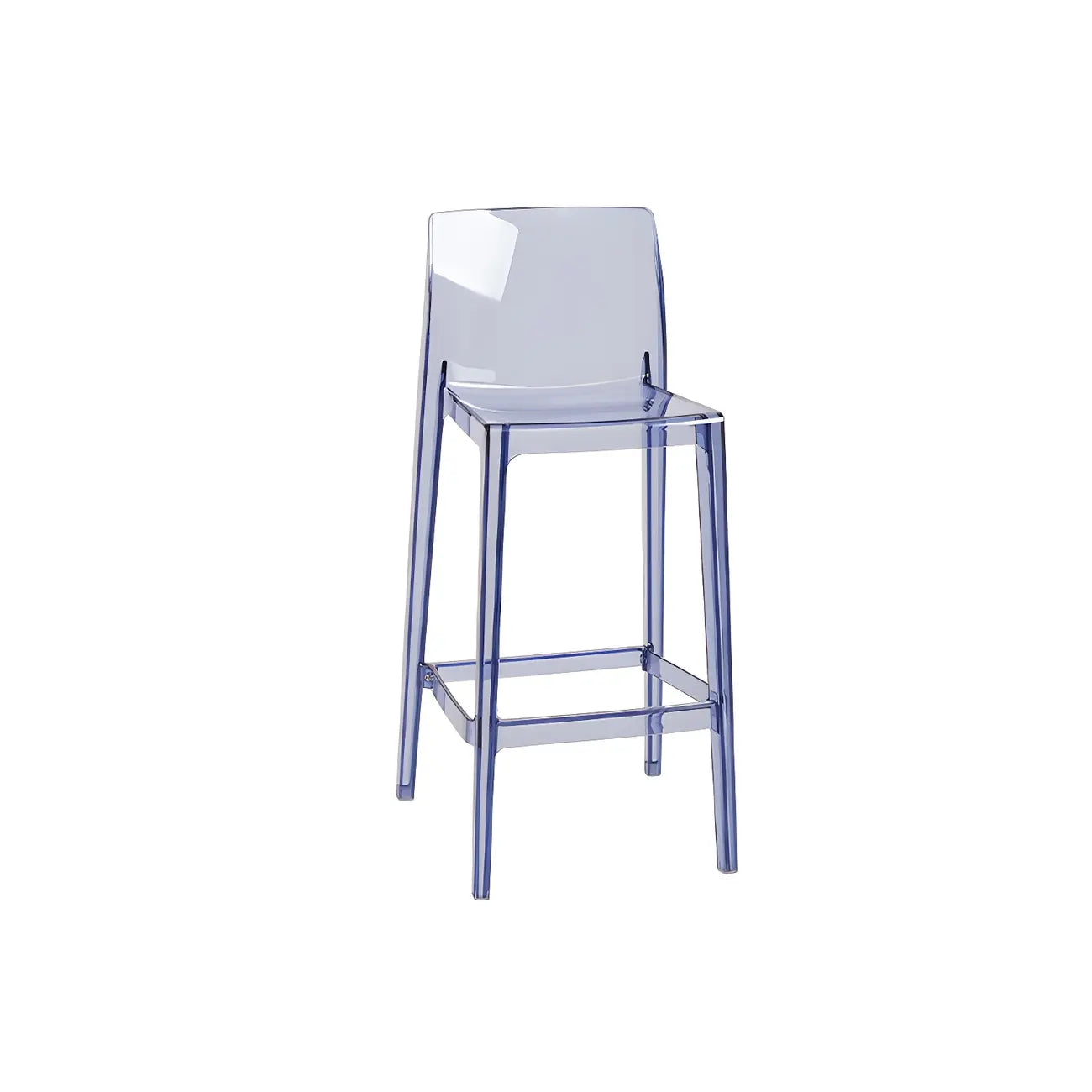 Tabouret de bar rectangulaire moderne et élégant en acrylique transparent