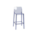 Tabouret de bar rectangulaire moderne et élégant en acrylique transparent
