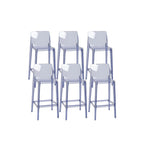 Tabouret de bar rectangulaire moderne et élégant en acrylique transparent