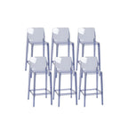 Tabouret de bar rectangulaire moderne et élégant en acrylique transparent