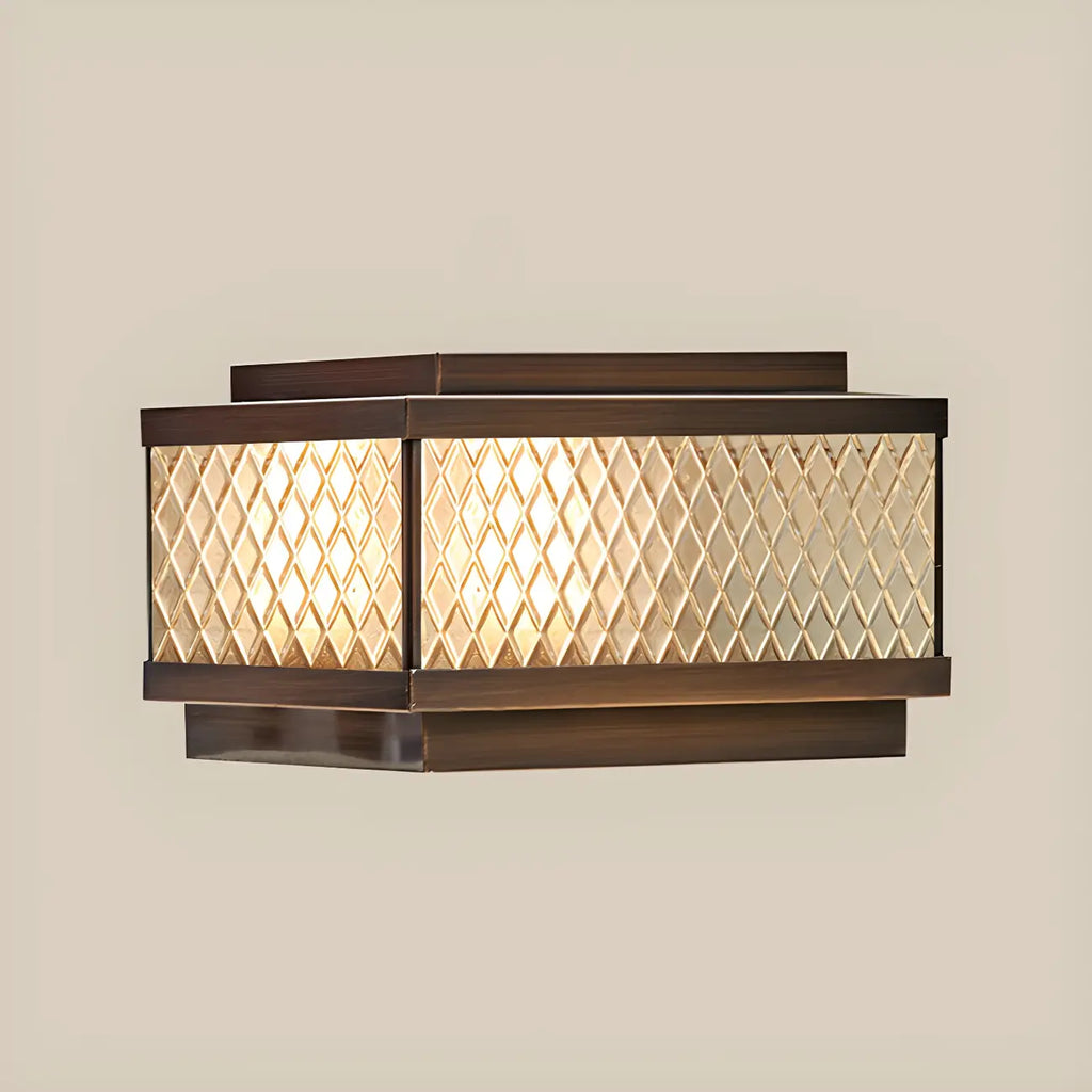 Lampadaires extérieurs modernes à réseau solaire en bronze translucide