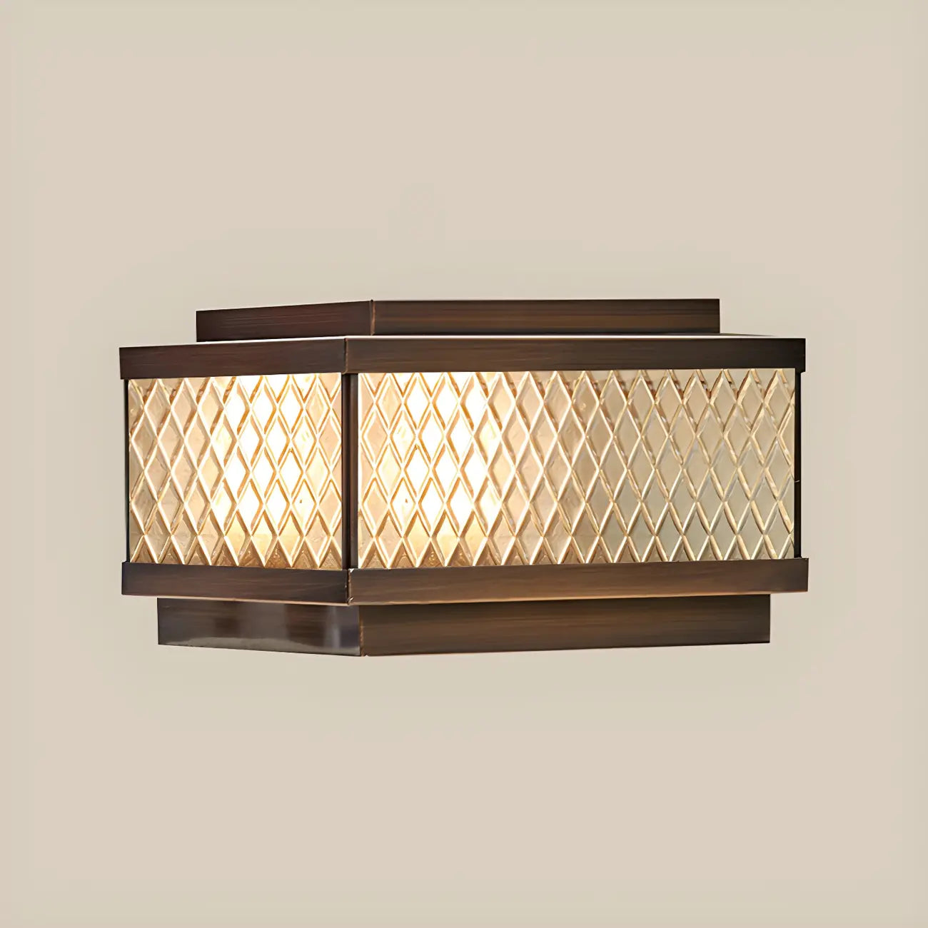 Lampadaires extérieurs modernes à réseau solaire en bronze translucide