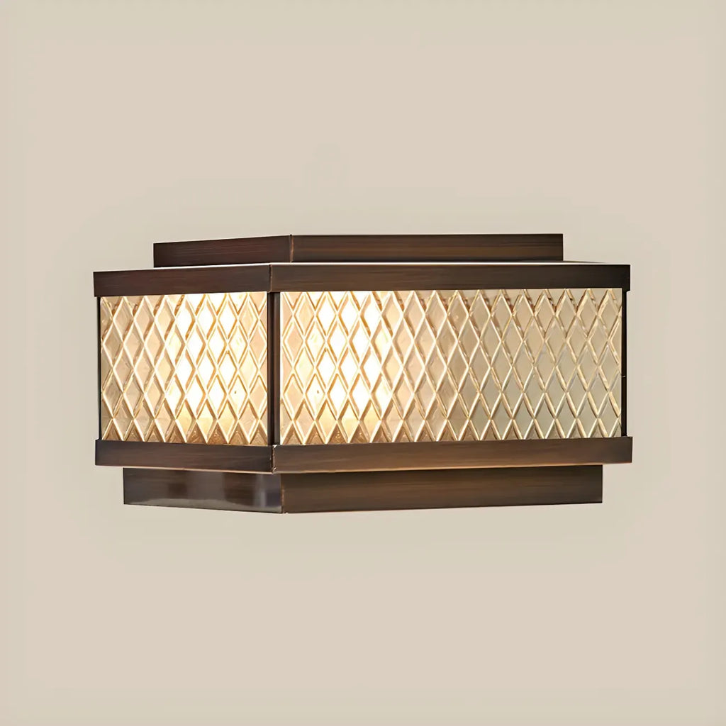 Lampadaires extérieurs modernes à réseau solaire en bronze translucide