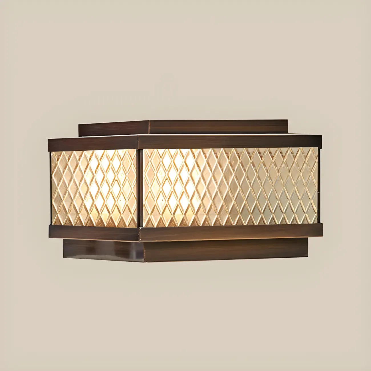 Lampadaires extérieurs modernes à réseau solaire en bronze translucide