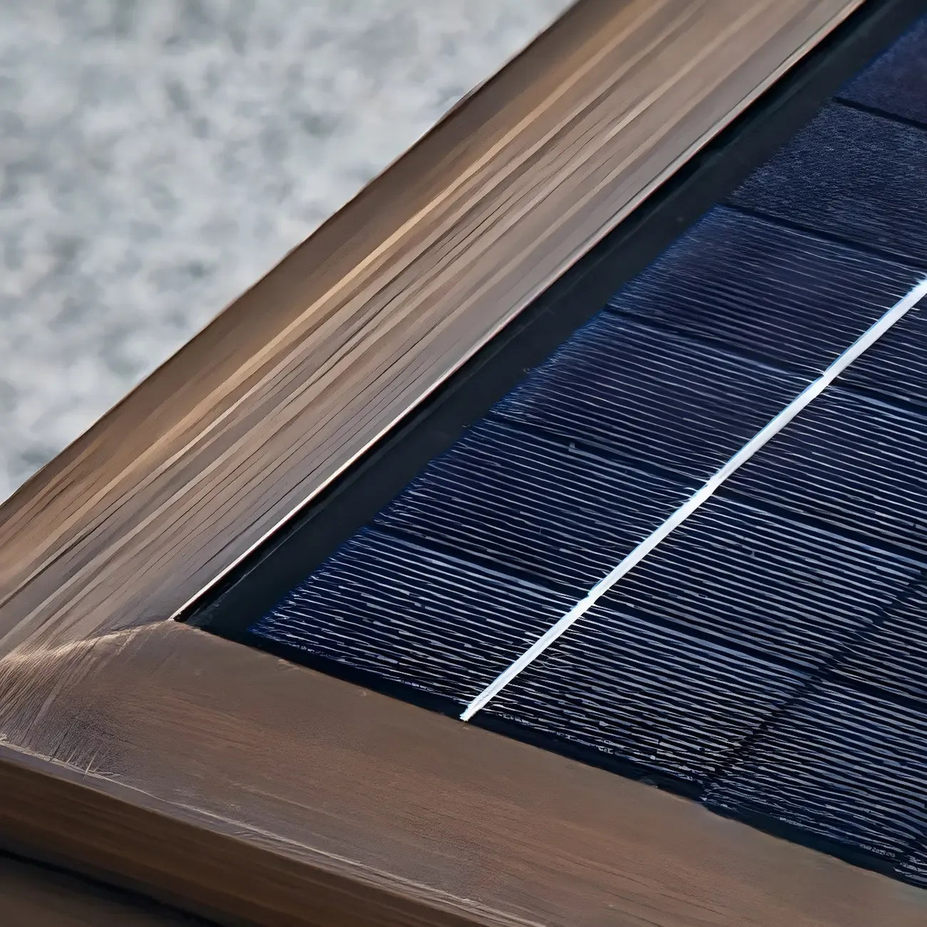 Lampadaires extérieurs modernes à réseau solaire en bronze translucide