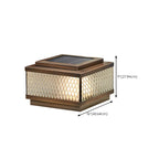 Lampadaires extérieurs modernes à réseau solaire en bronze translucide