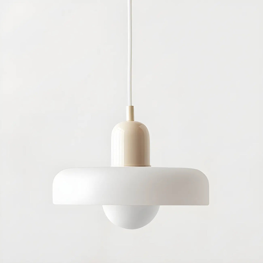 Suspension moderne avec abat-jour en verre coloré