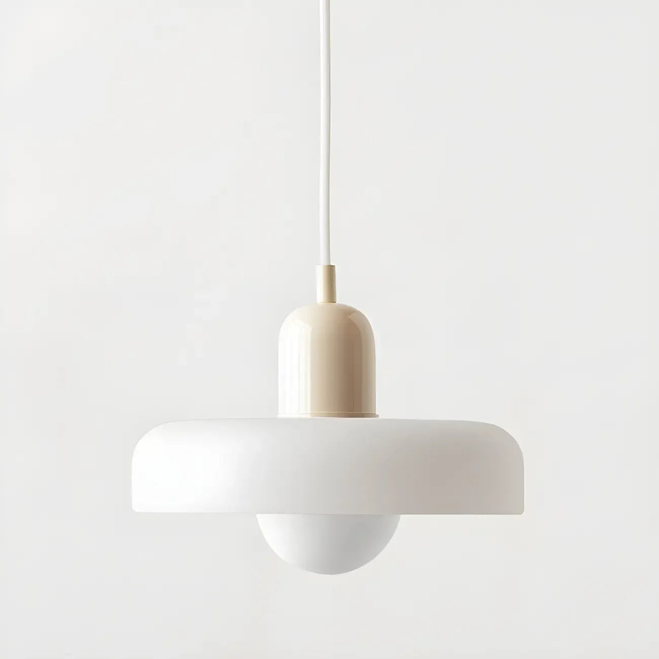 Suspension moderne avec abat-jour en verre coloré