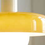 Suspension moderne avec abat-jour en verre coloré