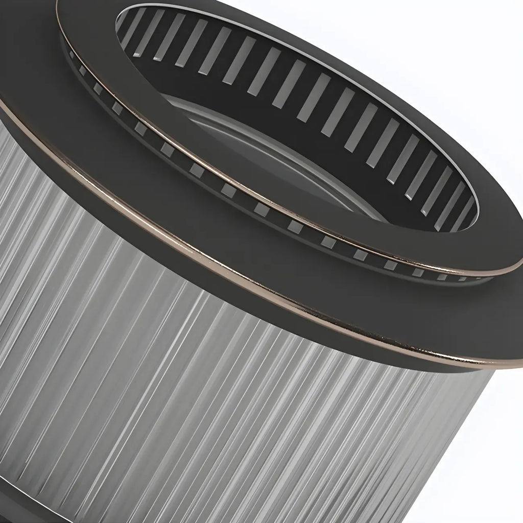 Lampe de poteau circulaire en métal noir pour bouchon de tambour