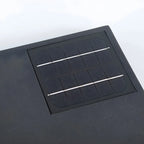 Lampe de poteau en métal noir simple conçue pour les avant-toits