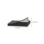 Lampe de poteau en métal noir simple conçue pour les avant-toits