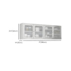 Élégante vitrine murale en acier inoxydable