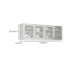 Élégante vitrine murale en acier inoxydable