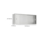 Élégante vitrine murale en acier inoxydable