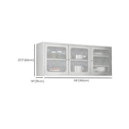 Élégante vitrine murale en acier inoxydable