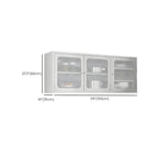 Élégante vitrine murale en acier inoxydable