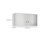 Élégante vitrine murale en acier inoxydable