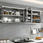 Pensile da Cucina in Acciaio Inox Regolabile