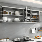 Pensile da Cucina in Acciaio Inox Regolabile