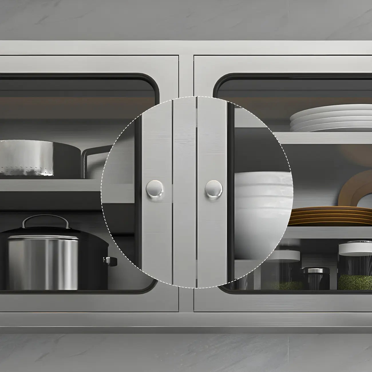 Pensile da Cucina in Acciaio Inox Regolabile