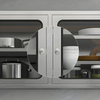Pensile da Cucina in Acciaio Inox Regolabile