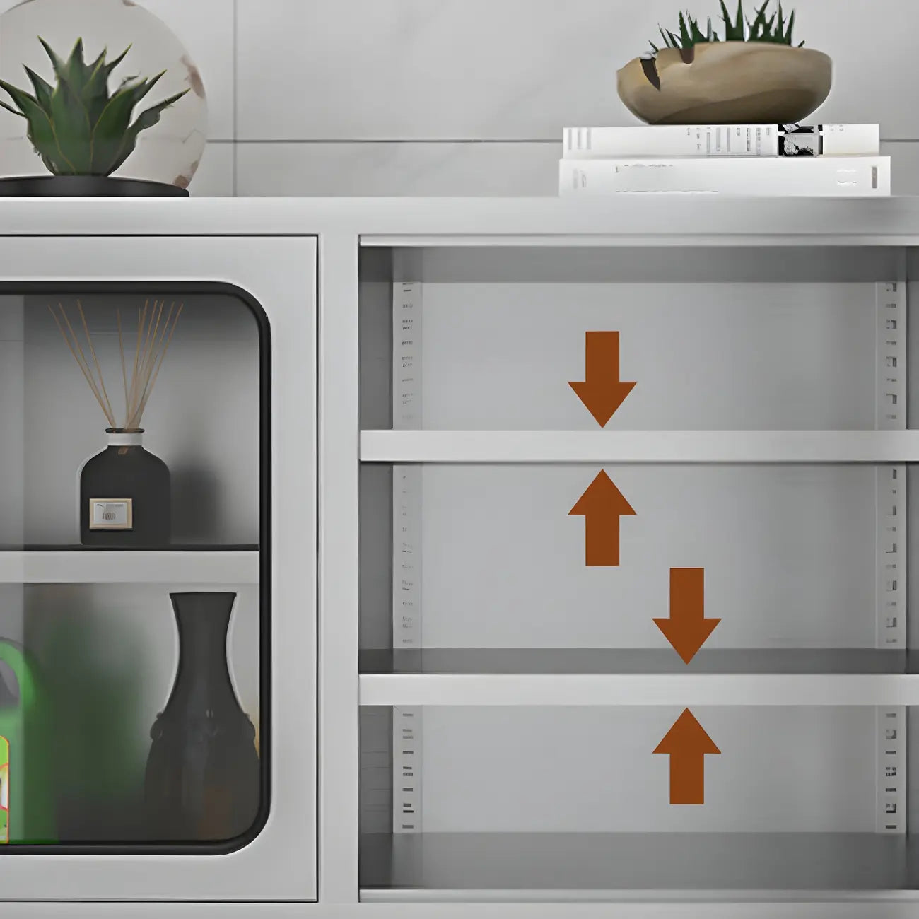 Pensile da Cucina in Acciaio Inox Regolabile