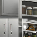 Pensile da Cucina in Acciaio Inox Regolabile