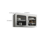 Pensile da Cucina in Acciaio Inox Regolabile